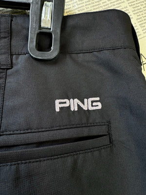 PNG® Waist: 38" | Black | Golf Shorts | Poly | 1689 - Genuine Maal