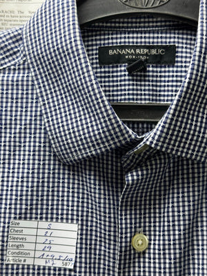 Banana Republic® Small | Chest: 21" | Blue | Shirt | Cotton | M2 - 5877 - Genuine Maal