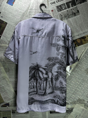Zara® Medium | Chest: 21.5" | Tropical | Shirt | Polyester | M2 - 5501 - Genuine Maal