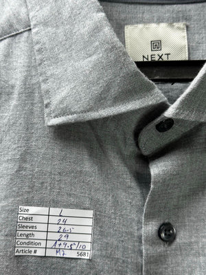 Next® Large | Chest: 24" | Grey | Shirt | Cotton | M2 - 5681 - Genuine Maal