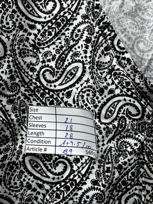 H&M® Medium | Bust: 21" | Paisley | Shirt | B9 - 5699 - Genuine Maal