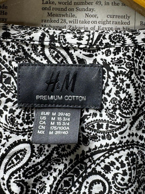 H&M® Medium | Bust: 21" | Paisley | Shirt | B9 - 5699 - Genuine Maal
