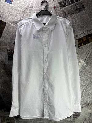 Tesco® Small | Chest: 20.5" | White | Shirt | Poly-Cotton | M2 - 5518 - Genuine Maal