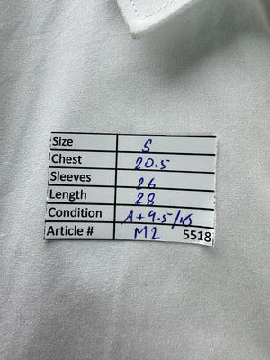 Tesco® Small | Chest: 20.5" | White | Shirt | Poly-Cotton | M2 - 5518 - Genuine Maal