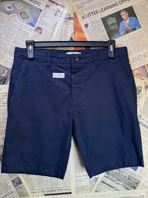 Threadbare® Waist: 34" | Blue | Chino Shorts | Cotton - Elastane | 1619 - Genuine Maal