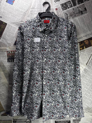 Devil's Advocate® Small | Chest: 20.5" | Floral | Shirt | Cotton | M2 - 5538 - Genuine Maal
