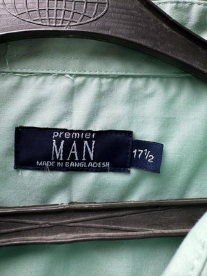 Premier MAN® XXL | Chest: 26.5" | Green | Collar: 17.5" Shirt | Poly-Cotton | M2 - 5539 - Genuine Maal