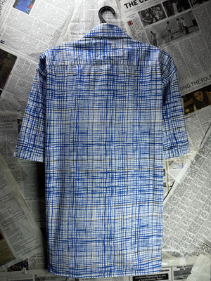 R. B. Boston® Large | Chest: 23" | Blue | Shirt | Cotton | M2 - 5876 - Genuine Maal