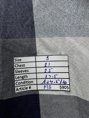 M&S® Small | Chest: 21" | Check | Shirt | Cotton | M3 - 5905 - Genuine Maal