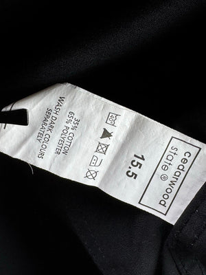 Cedarwood State® Small | Chest: 20" | Black | Collar: 15.5" Slim Fit Shirt | Cotton | M3 - 5865 - Genuine Maal
