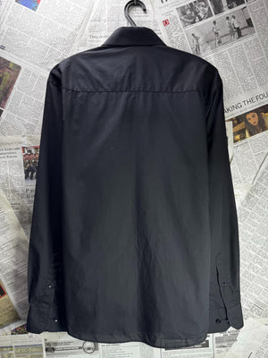 Cedarwood State® Small | Chest: 20" | Black | Collar: 15.5" Slim Fit Shirt | Cotton | M3 - 5865 - Genuine Maal