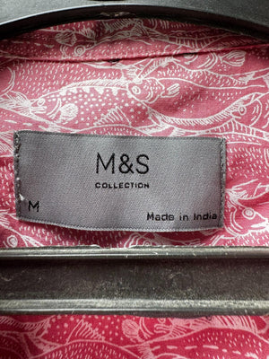 M&S® Medium | Chest: 22" | Pink | Shirt | Cotton | M3 - 5874 - Genuine Maal
