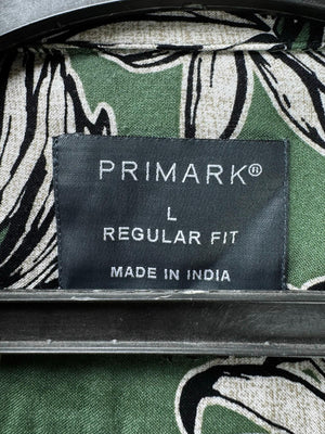 Primark® Large | Chest: 23" | Green | Hawaii Shirt | Viscose | M3 - 5863 - Genuine Maal