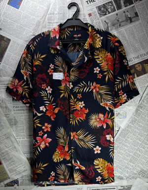Burton® Small | Chest: 20.5" | Tropcal | Camp Shirt | Viscose | M3 - 5868 - Genuine Maal
