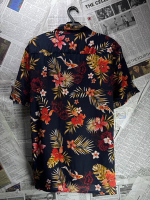 Burton® Small | Chest: 20.5" | Tropcal | Camp Shirt | Viscose | M3 - 5868 - Genuine Maal