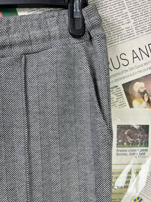 Metissier Paris® Waist: 32" | Grey | Pleated Trouser | 2444 - Genuine Maal