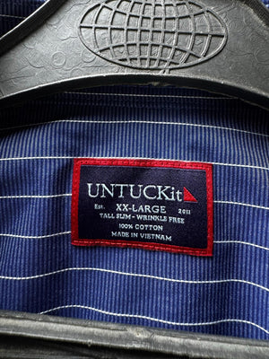 UnTuckit® XL | Chest: 25.5" | Blue | Shirt | Cotton | M3 - 5866 - Genuine Maal