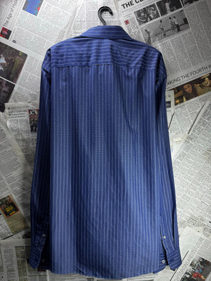 UnTuckit® XL | Chest: 25.5" | Blue | Shirt | Cotton | M3 - 5866 - Genuine Maal