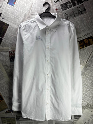 Tesco® Small | Chest: 20.5" | White | Shirt | Poly-Cotton| M3 - 5912 - Genuine Maal
