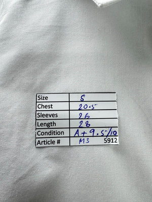 Tesco® Small | Chest: 20.5" | White | Shirt | Poly-Cotton| M3 - 5912 - Genuine Maal