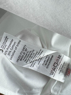 Tesco® Small | Chest: 20.5" | White | Shirt | Poly-Cotton| M3 - 5912 - Genuine Maal