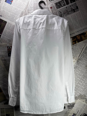 Tesco® Small | Chest: 20.5" | White | Shirt | Poly-Cotton| M3 - 5912 - Genuine Maal
