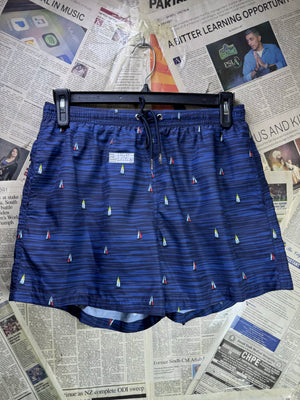 Zara® Waist: 32" to 34" | Blue | Swim Shorts | Poly | 1602 - Genuine Maal