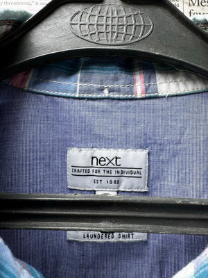 Next® Medium | Chest: 22" | Check | Shirt | Cotton | M3 - 5904 - Genuine Maal