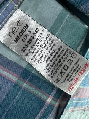 Next® Medium | Chest: 22" | Check | Shirt | Cotton | M3 - 5904 - Genuine Maal