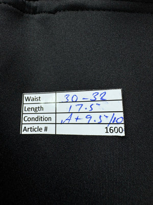 Gym King® Waist: 30" to 32" | Black | Gym Shorts | Poly - Elastane | 1600 - Genuine Maal