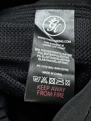 Gym King® Waist: 30" to 32" | Black | Gym Shorts | Poly - Elastane | 1600 - Genuine Maal