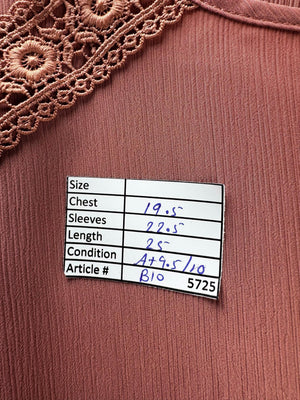 Primark® Medium | Bust: 19.5" | Pink | Shirt | B10 - 5725 - Genuine Maal