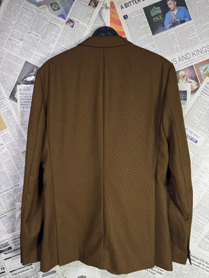 Reiss® Medium | Chest: 22" | Sepia | Blazer | 100% Wool | 2051 - Genuine Maal