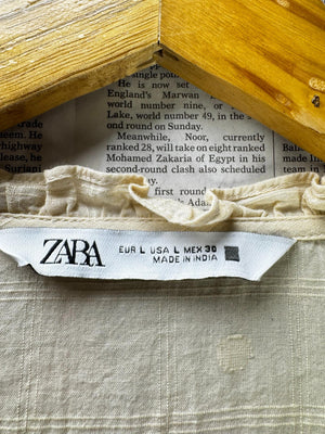 Zara® Large | Bust: 21" | Off-White | T-Shirt | B10 - 5511 - Genuine Maal