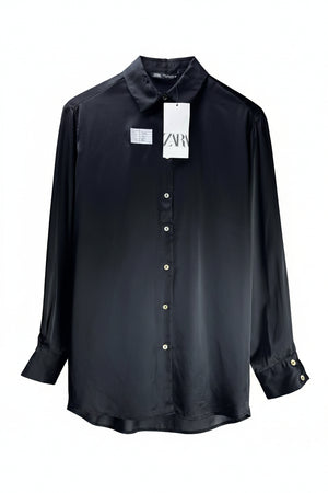Zara® Large | Bust: 20.5" | Black | Shirt | B10 - 5522 - Genuine Maal