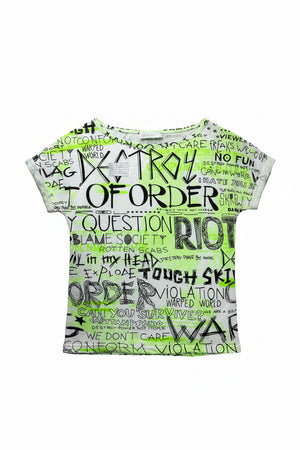 Chicaprie® Large | Bust: 20" | Doodle | T-Shirt | B8 - 5726 - Genuine Maal