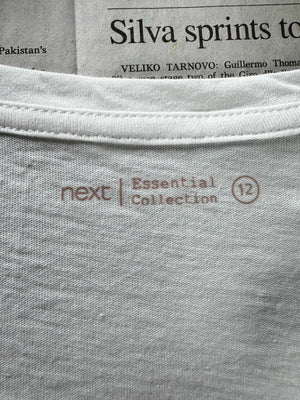 Next® Large | Bust: 20" | White | T-Shirt | B8 - 5955 - Genuine Maal
