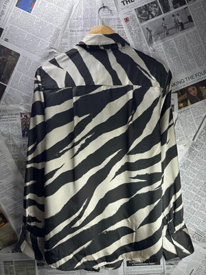Primark® XS | Bust: 22" | Zebra Print | Shirt | B8 - 5732 - Genuine Maal