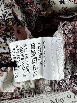 Shein® Medium | Bust: 19" | Paisley | Crop Top | B8 - 5917 - Genuine Maal