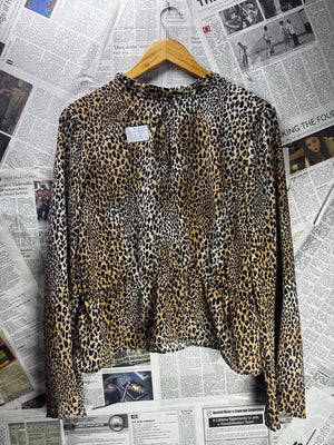 H&M® Large | Bust: 20.5" | Leopard Print | Shirt | B8 - 5728 - Genuine Maal