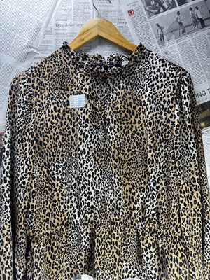 H&M® Large | Bust: 20.5" | Leopard Print | Shirt | B8 - 5728 - Genuine Maal