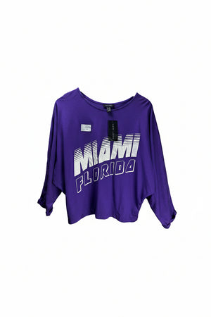 New Look® Medium | Bust: Oversize | Purple | Crop Top | B8 - 5727 - Genuine Maal