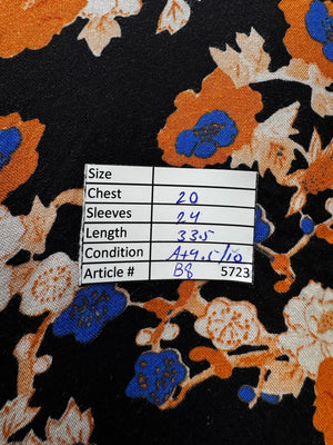 George® Large | Bust: 20" | Floral | Mini Dress | B8 - 5723 - Genuine Maal