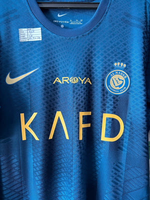N*ke® Small | Chest: 20.5" | Al Nasr FC Ronaldo Jersey T-Shirt | Poly - Genuine Maal