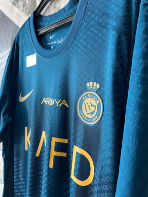 N*ke® Small | Chest: 20.5" | Al Nasr FC Ronaldo Jersey T-Shirt | Poly - Genuine Maal