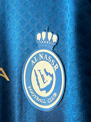 N*ke® Small | Chest: 20.5" | Al Nasr FC Ronaldo Jersey T-Shirt | Poly - Genuine Maal