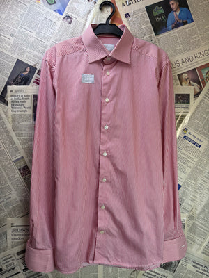 ETON® Small | Chest: 20.5" | Red Stripe | 15.75" collar Shirt | Cotton | 4284 - Genuine Maal