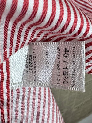 ETON® Small | Chest: 20.5" | Red Stripe | 15.75" collar Shirt | Cotton | 4284 - Genuine Maal