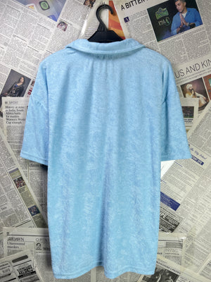 MAN® XS | Chest: 23.5" oversize | Aqua Blue | Polo | 1987 - Genuine Maal
