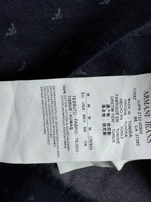 Armani Jeans® Small | Chest: 20" | Blue | Denim Shirt | Cotton | 3914 - Genuine Maal